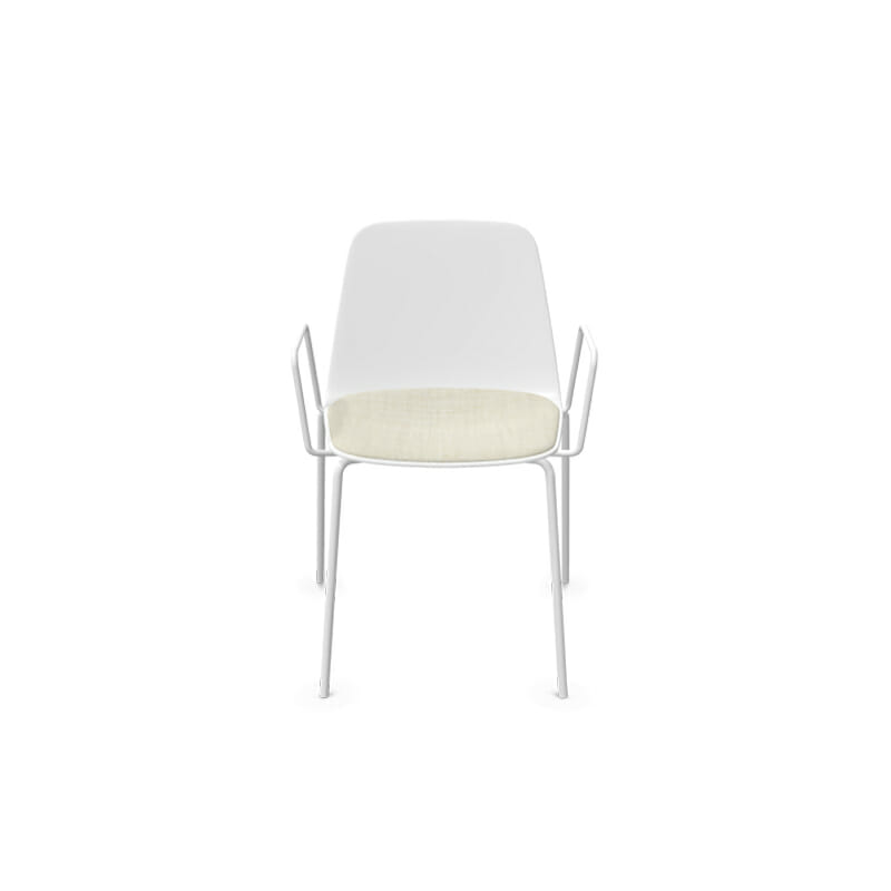 Viccarbe Maarten Chair with Metal Base with Arms by Olson and Baker - Designer & Contemporary Sofas, Furniture - Olson and Baker showcases original designs from authentic, designer brands. Buy contemporary furniture, lighting, storage, sofas & chairs at Olson + Baker.