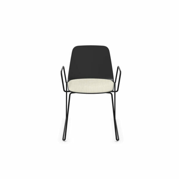 Maarten Chair with Sled Base and Arms