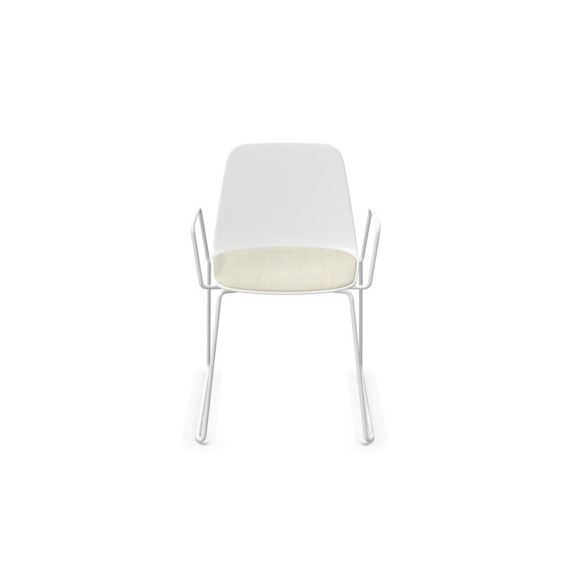 Viccarbe Maarten Chair with Sled Base and Arms by Olson and Baker - Designer & Contemporary Sofas, Furniture - Olson and Baker showcases original designs from authentic, designer brands. Buy contemporary furniture, lighting, storage, sofas & chairs at Olson + Baker.