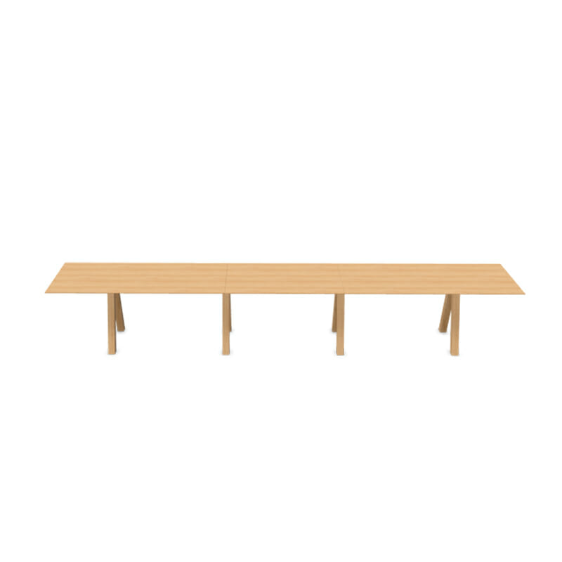Viccarbe Trestle Table Triple by Olson and Baker - Designer & Contemporary Sofas, Furniture - Olson and Baker showcases original designs from authentic, designer brands. Buy contemporary furniture, lighting, storage, sofas & chairs at Olson + Baker.