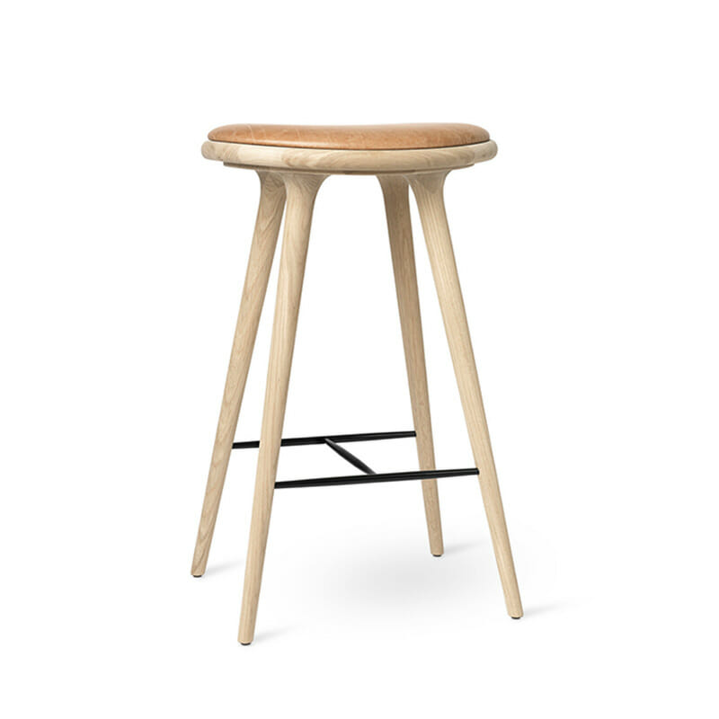 Mater High Bar Stool by Olson and Baker - Designer & Contemporary Sofas, Furniture - Olson and Baker showcases original designs from authentic, designer brands. Buy contemporary furniture, lighting, storage, sofas & chairs at Olson + Baker.