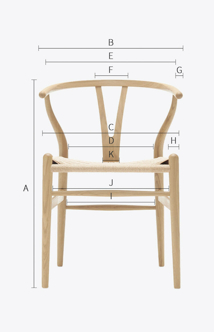 Wishbone-Chair-Comprehensive-Dimensions-Front