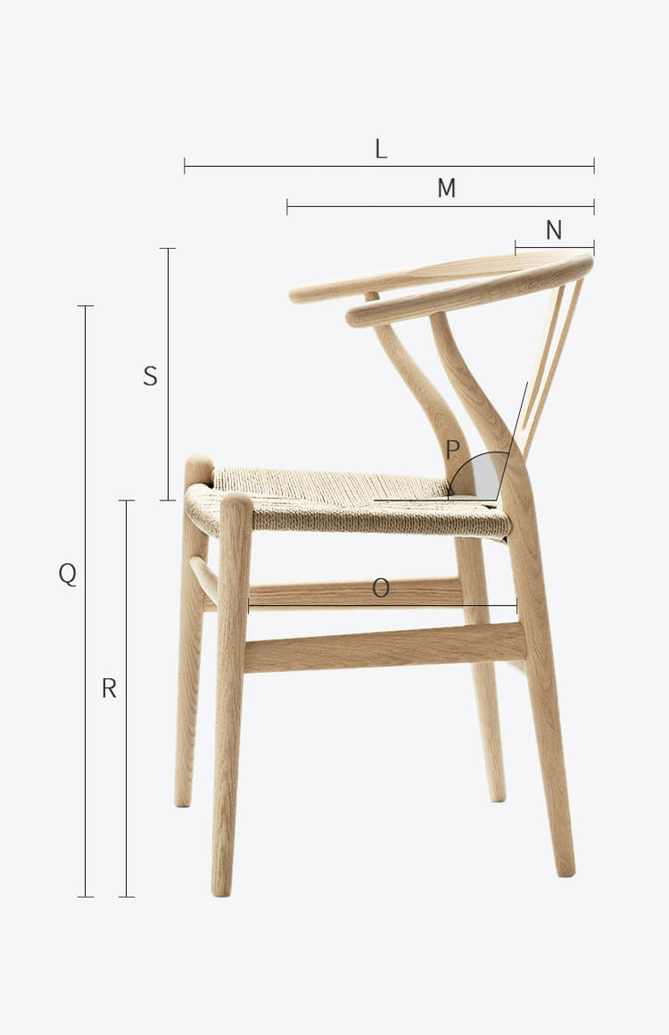 Wishbone-Chair-Comprehensive-Dimensions-Side