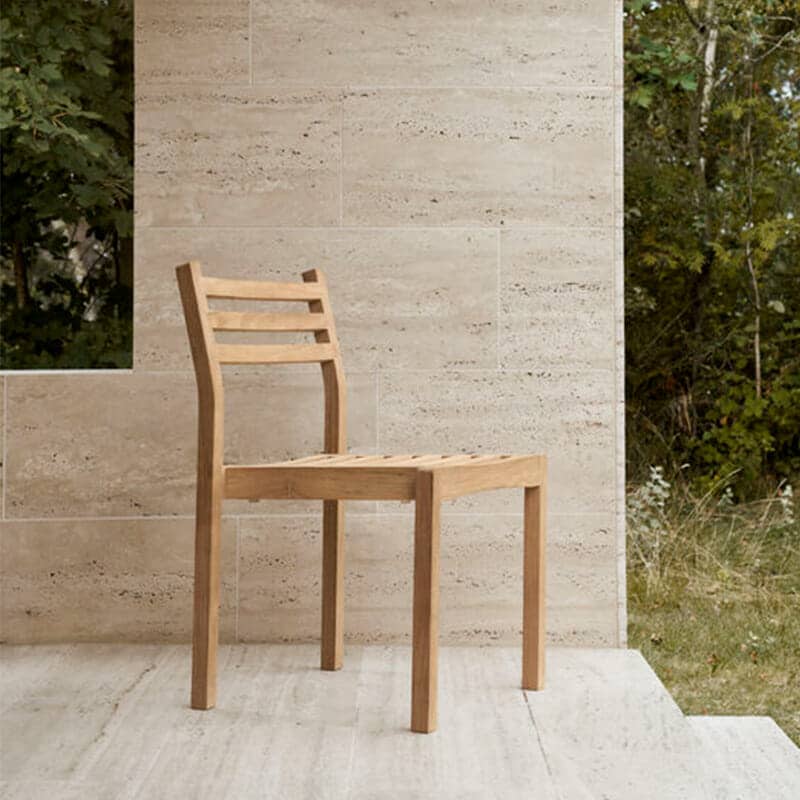 Carl Hansen - AH501 Outdoor Dining Chair - Lifestyle Image 06 Olson and Baker - Designer & Contemporary Sofas, Furniture - Olson and Baker showcases original designs from authentic, designer brands. Buy contemporary furniture, lighting, storage, sofas & chairs at Olson + Baker.