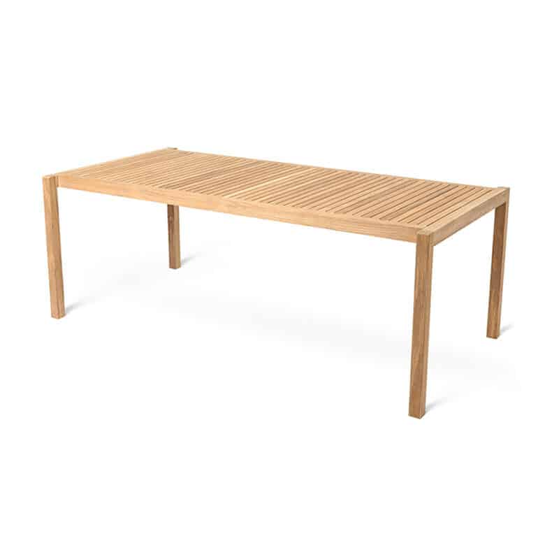 Carl Hansen - AH901 Outdoor Dining Table - Teak - Packshot 02 Olson and Baker - Designer & Contemporary Sofas, Furniture - Olson and Baker showcases original designs from authentic, designer brands. Buy contemporary furniture, lighting, storage, sofas & chairs at Olson + Baker.