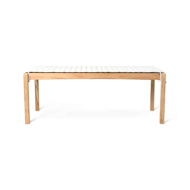 Carl Hansen - AH912 Outdoor Table Bench - Teak - Packshot 03 Olson and Baker - Designer & Contemporary Sofas, Furniture - Olson and Baker showcases original designs from authentic, designer brands. Buy contemporary furniture, lighting, storage, sofas & chairs at Olson + Baker.