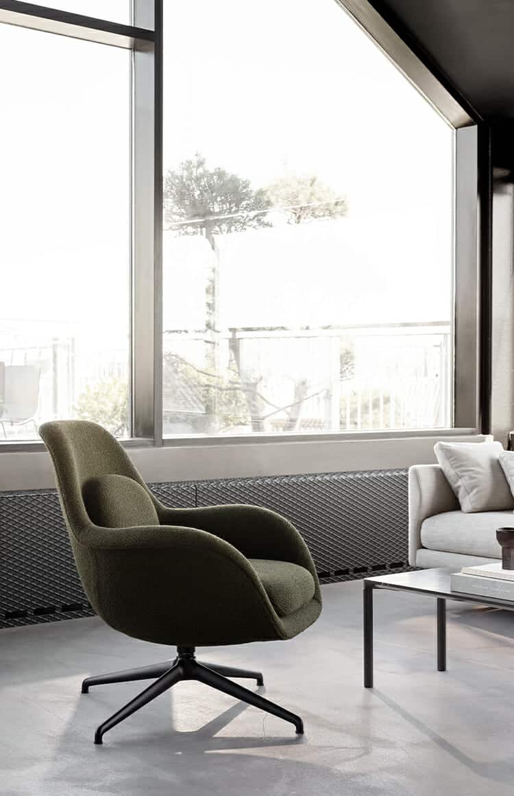 Swoon-Chair-Fredericia-Tile-Image-Lifestyle-Metal-Base-Options