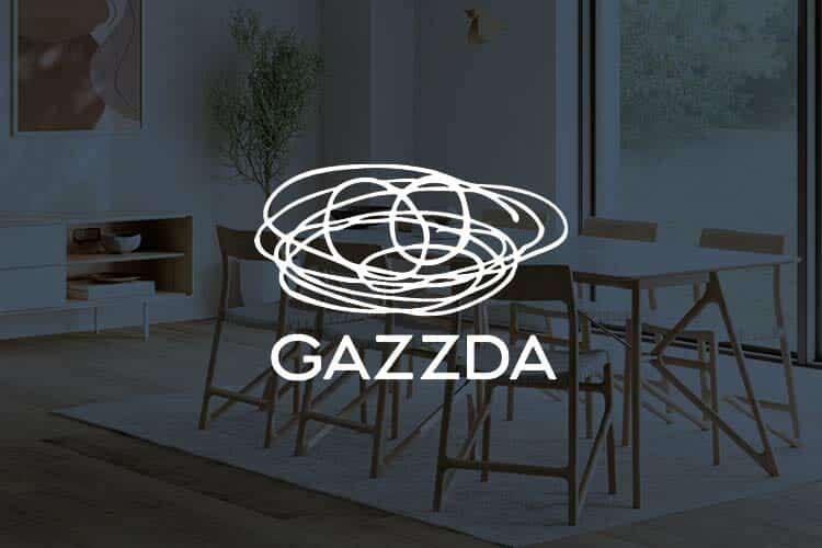 gazzda logo tile homepage