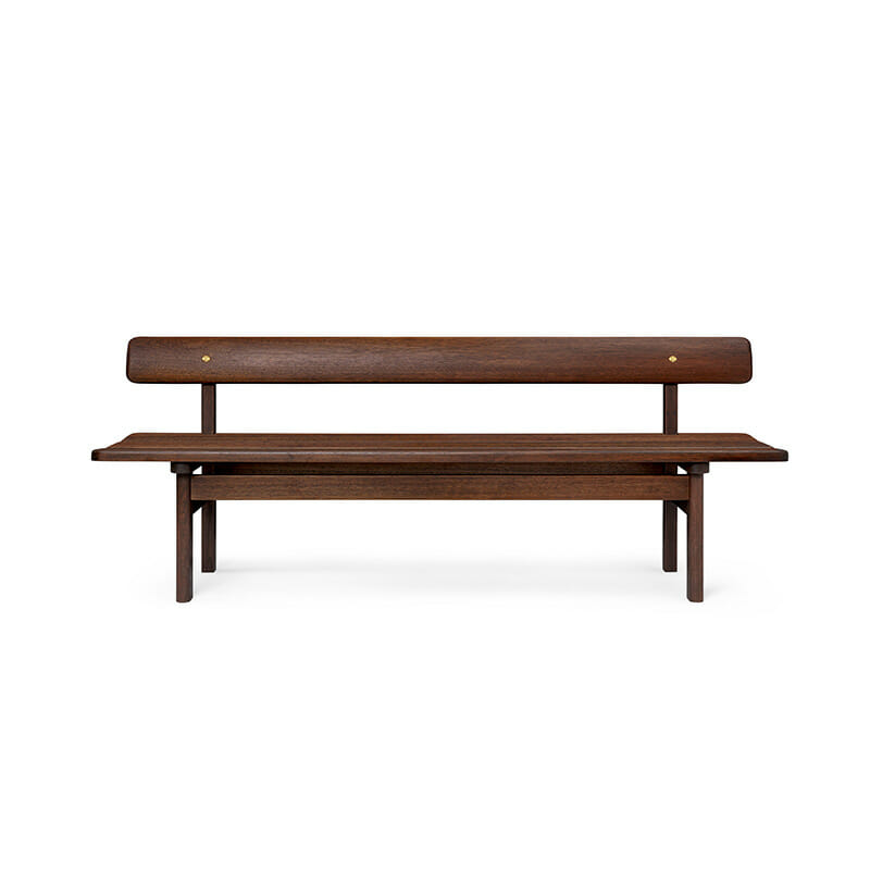 BM0699 Asserbo Bench w/ Backrest by Olson and Baker - Designer & Contemporary Sofas, Furniture - Olson and Baker showcases original designs from authentic, designer brands. Buy contemporary furniture, lighting, storage, sofas & chairs at Olson + Baker.