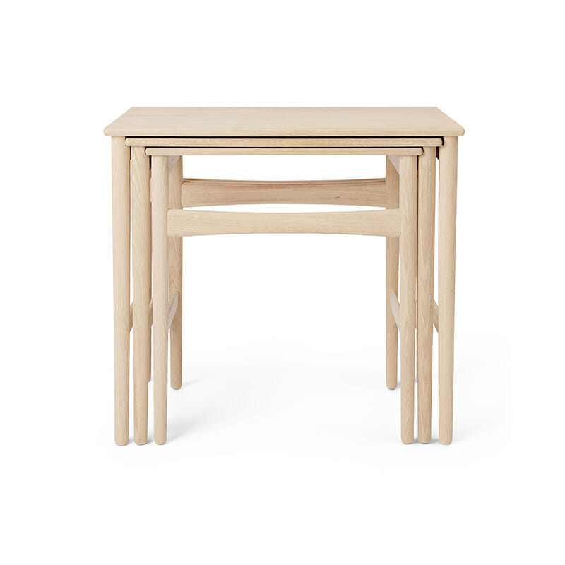 Carl Hansen CH004 Nesting Tables by Olson and Baker - Designer & Contemporary Sofas, Furniture - Olson and Baker showcases original designs from authentic, designer brands. Buy contemporary furniture, lighting, storage, sofas & chairs at Olson + Baker.