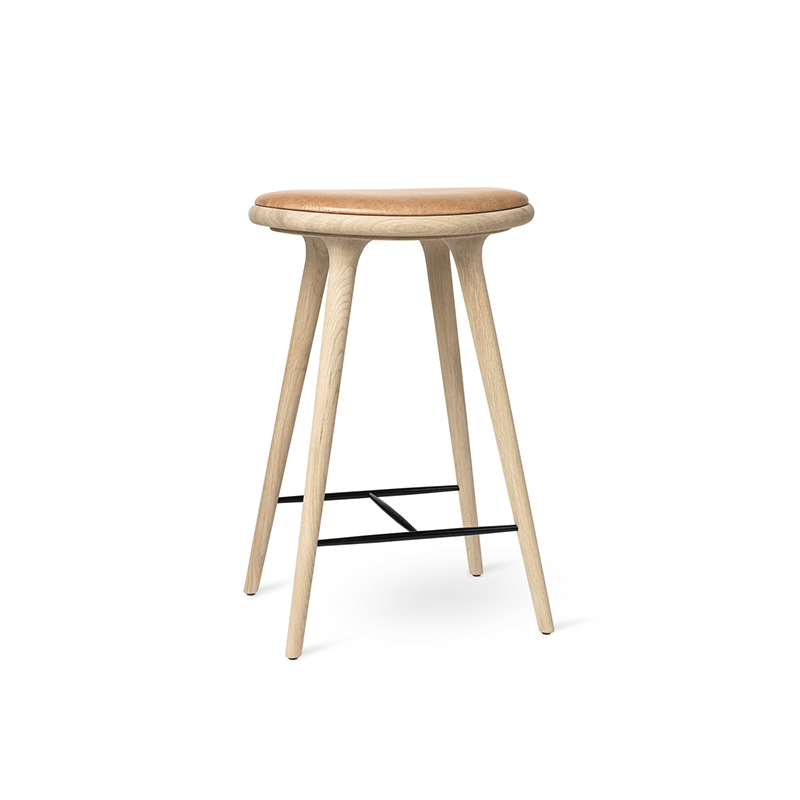 Mater High Counter Stool by Space Copenhagen Olson and Baker - Designer & Contemporary Sofas, Furniture - Olson and Baker showcases original designs from authentic, designer brands. Buy contemporary furniture, lighting, storage, sofas & chairs at Olson + Baker.