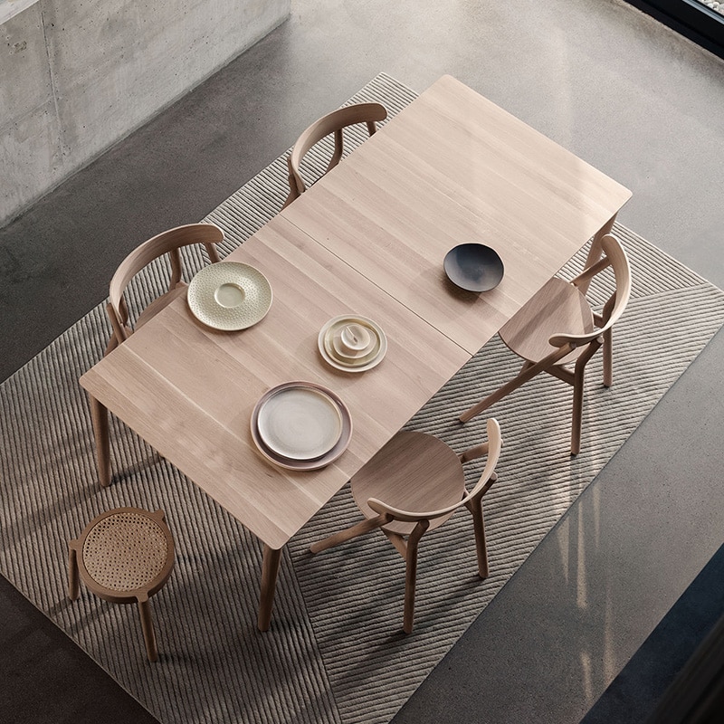Northern - Expand Dining Table - LifestyleImage 02 Olson and Baker - Designer & Contemporary Sofas, Furniture - Olson and Baker showcases original designs from authentic, designer brands. Buy contemporary furniture, lighting, storage, sofas & chairs at Olson + Baker.
