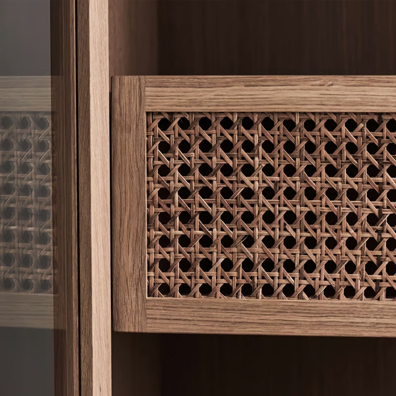 Bolia - Cana Rattan Chest of Drawers - Detail 01 Olson and Baker - Designer & Contemporary Sofas, Furniture - Olson and Baker showcases original designs from authentic, designer brands. Buy contemporary furniture, lighting, storage, sofas & chairs at Olson + Baker.