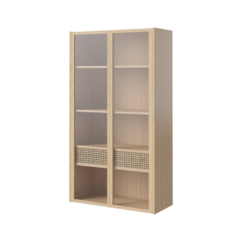 Cana Rattan Display Cabinet with Glass Doors by Olson and Baker - Designer & Contemporary Sofas, Furniture - Olson and Baker showcases original designs from authentic, designer brands. Buy contemporary furniture, lighting, storage, sofas & chairs at Olson + Baker.