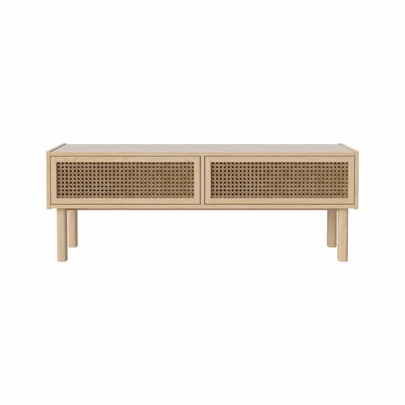 Bolia Cana Rattan Media Unit by Steffensen & Wurtz Olson and Baker - Designer & Contemporary Sofas, Furniture - Olson and Baker showcases original designs from authentic, designer brands. Buy contemporary furniture, lighting, storage, sofas & chairs at Olson + Baker.