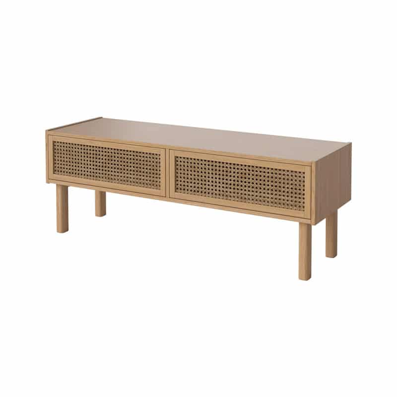 Cana Rattan Media Unit by Olson and Baker - Designer & Contemporary Sofas, Furniture - Olson and Baker showcases original designs from authentic, designer brands. Buy contemporary furniture, lighting, storage, sofas & chairs at Olson + Baker.