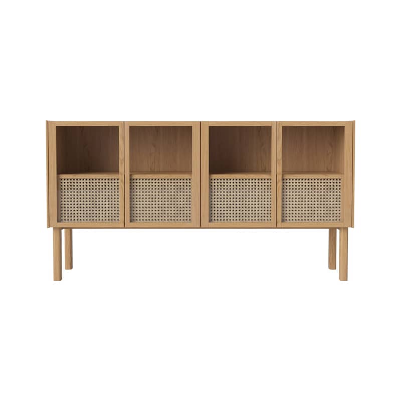 Bolia - Cana Sideboard - Oak - Packshot 01 Olson and Baker - Designer & Contemporary Sofas, Furniture - Olson and Baker showcases original designs from authentic, designer brands. Buy contemporary furniture, lighting, storage, sofas & chairs at Olson + Baker.