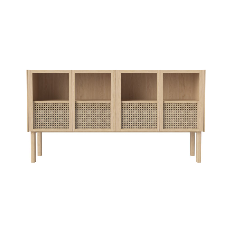 Bolia Cana Rattan Sideboard by Steffensen & Wurtz Olson and Baker - Designer & Contemporary Sofas, Furniture - Olson and Baker showcases original designs from authentic, designer brands. Buy contemporary furniture, lighting, storage, sofas & chairs at Olson + Baker.
