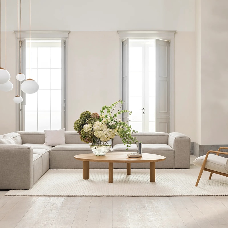 Bolia - Cosima Sofa Modular - Lifestyle image 01 Olson and Baker - Designer & Contemporary Sofas, Furniture - Olson and Baker showcases original designs from authentic, designer brands. Buy contemporary furniture, lighting, storage, sofas & chairs at Olson + Baker.