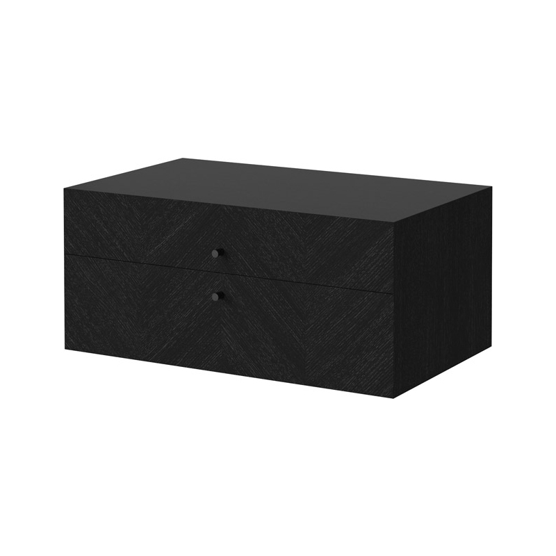 Luxe Wall Mounted Bedside Table - Two Drawers by Olson and Baker - Designer & Contemporary Sofas, Furniture - Olson and Baker showcases original designs from authentic, designer brands. Buy contemporary furniture, lighting, storage, sofas & chairs at Olson + Baker.