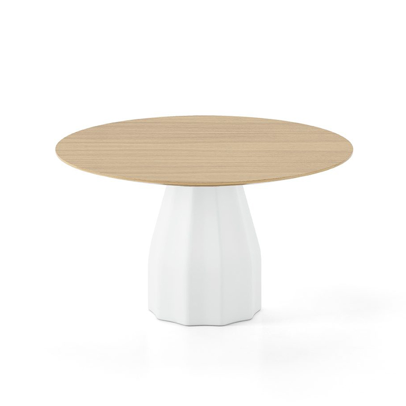 Burin Round Pedestal Dining Table by Olson and Baker - Designer & Contemporary Sofas, Furniture - Olson and Baker showcases original designs from authentic, designer brands. Buy contemporary furniture, lighting, storage, sofas & chairs at Olson + Baker.