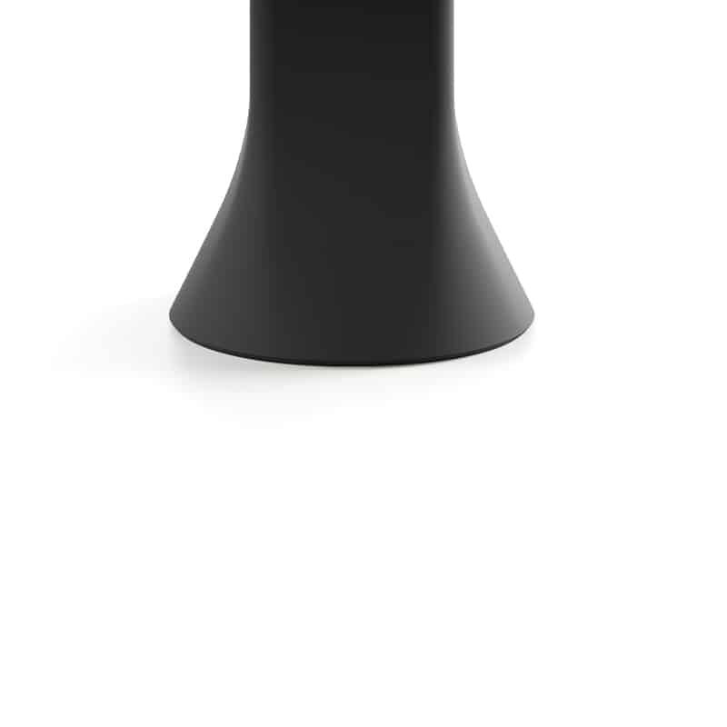 Viccarbe - Cambio Round Pedestal Table - Black - Detail 002 Olson and Baker - Designer & Contemporary Sofas, Furniture - Olson and Baker showcases original designs from authentic, designer brands. Buy contemporary furniture, lighting, storage, sofas & chairs at Olson + Baker.