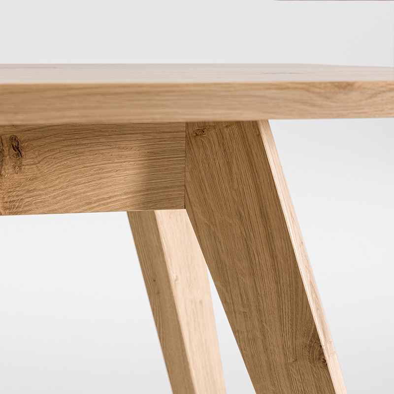 Zeitraum - Cena Dining Table - Oak - Detail 05 Olson and Baker - Designer & Contemporary Sofas, Furniture - Olson and Baker showcases original designs from authentic, designer brands. Buy contemporary furniture, lighting, storage, sofas & chairs at Olson + Baker.