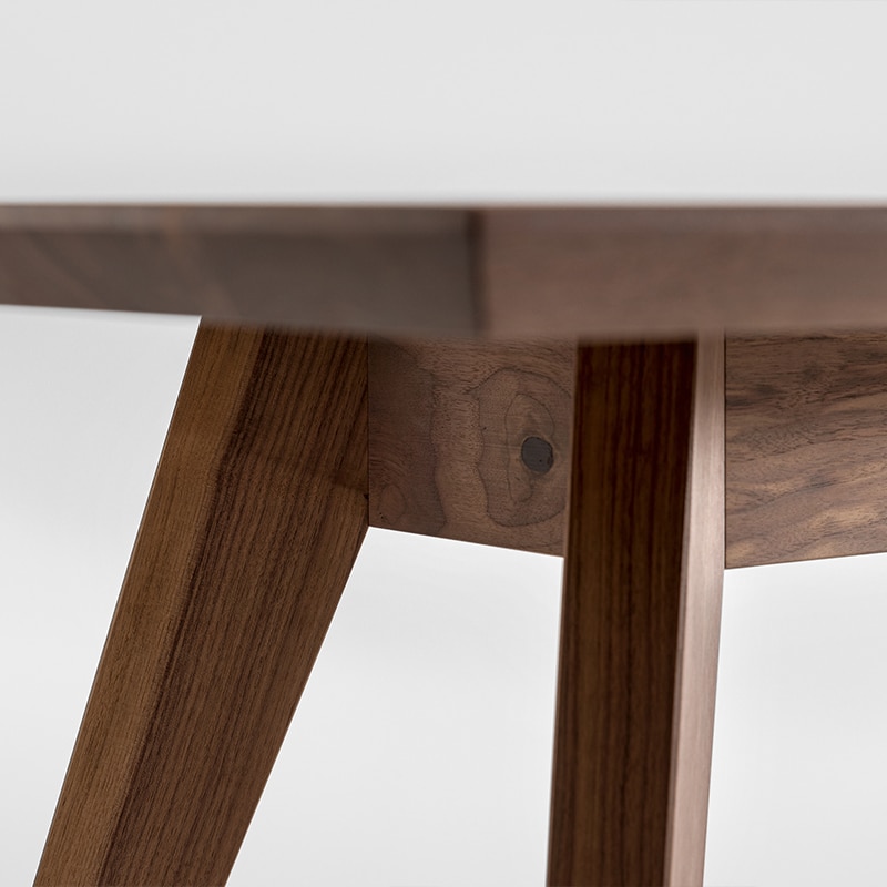 Zeitraum - Cena Dining Table - Walnut - Detail 02 Olson and Baker - Designer & Contemporary Sofas, Furniture - Olson and Baker showcases original designs from authentic, designer brands. Buy contemporary furniture, lighting, storage, sofas & chairs at Olson + Baker.