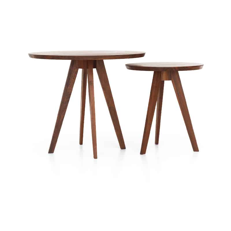 Zeitraum - Cena Round Dining Table - Walnut - Packshot 05 Olson and Baker - Designer & Contemporary Sofas, Furniture - Olson and Baker showcases original designs from authentic, designer brands. Buy contemporary furniture, lighting, storage, sofas & chairs at Olson + Baker.