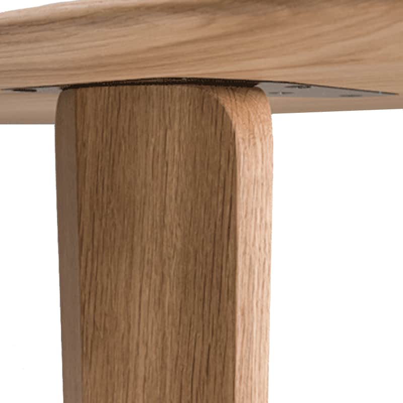 Zeitraum -Kuyu Console Table - Oak - Detail 012 Olson and Baker - Designer & Contemporary Sofas, Furniture - Olson and Baker showcases original designs from authentic, designer brands. Buy contemporary furniture, lighting, storage, sofas & chairs at Olson + Baker.