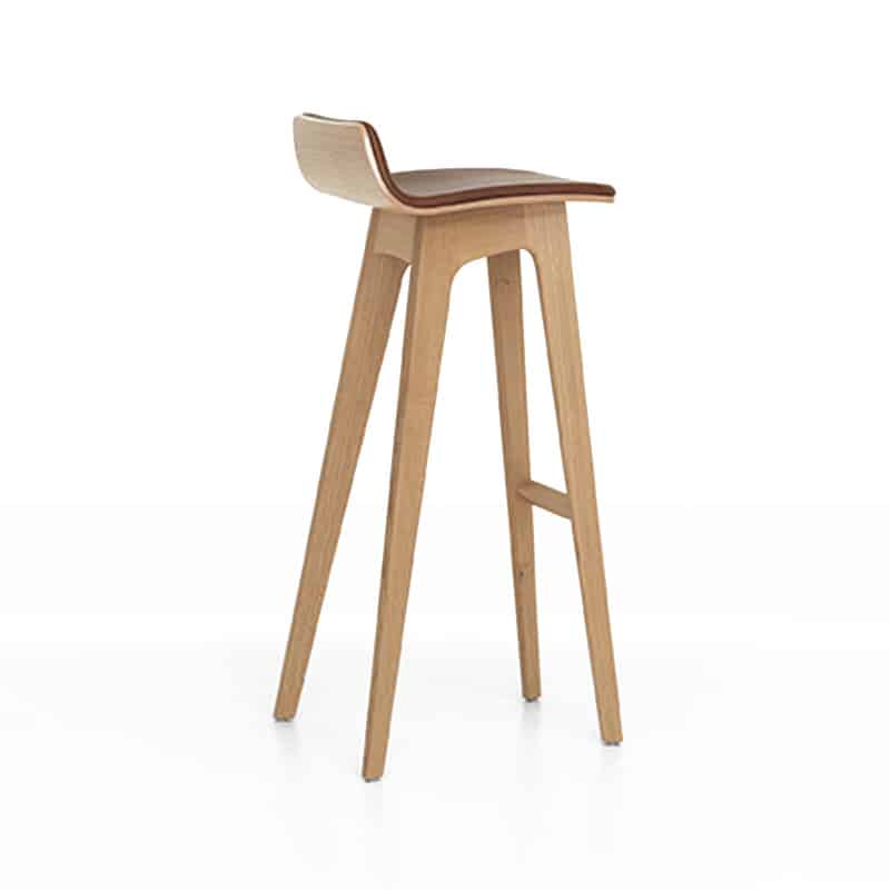 Zeitraum - Morph Counter Stool - Oak - Packshot 0001 Olson and Baker - Designer & Contemporary Sofas, Furniture - Olson and Baker showcases original designs from authentic, designer brands. Buy contemporary furniture, lighting, storage, sofas & chairs at Olson + Baker.