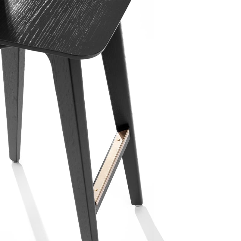 Zeitraum - Morph Counter Stool - Wenge - Detail 0001 Olson and Baker - Designer & Contemporary Sofas, Furniture - Olson and Baker showcases original designs from authentic, designer brands. Buy contemporary furniture, lighting, storage, sofas & chairs at Olson + Baker.