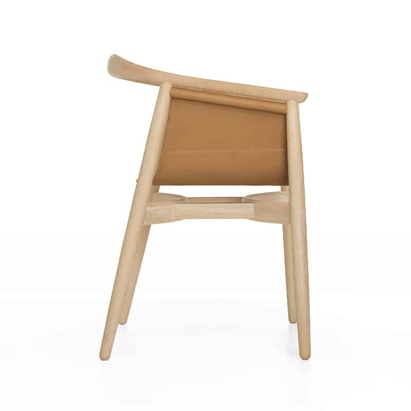 Zeitraum -Pelle Chair -Oak - Packshot 03 Olson and Baker - Designer & Contemporary Sofas, Furniture - Olson and Baker showcases original designs from authentic, designer brands. Buy contemporary furniture, lighting, storage, sofas & chairs at Olson + Baker.