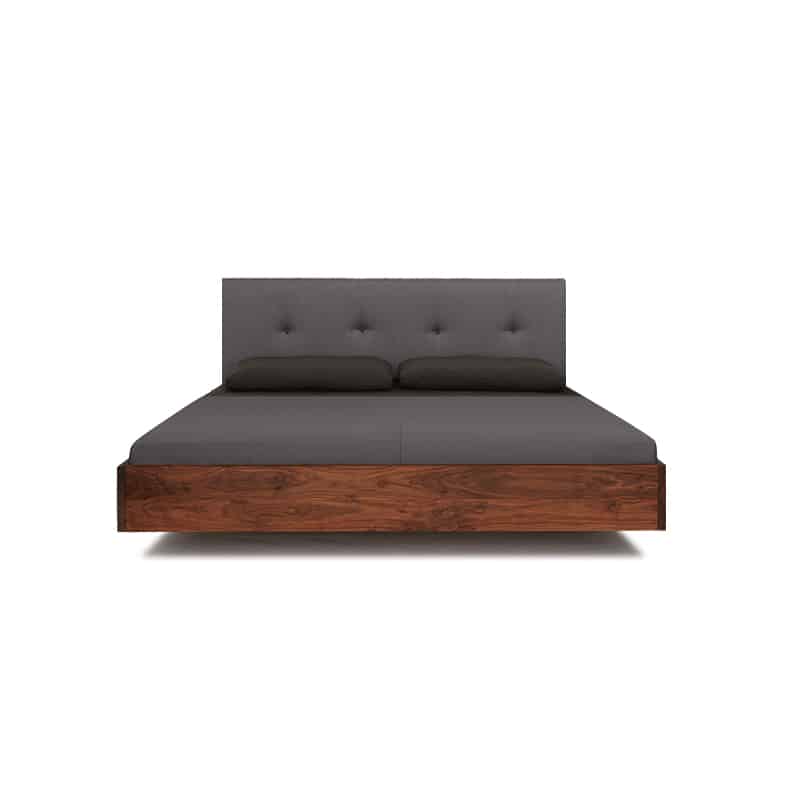Zeitraum Simple Button Upholstered Bed by Formstelle Olson and Baker - Designer & Contemporary Sofas, Furniture - Olson and Baker showcases original designs from authentic, designer brands. Buy contemporary furniture, lighting, storage, sofas & chairs at Olson + Baker.