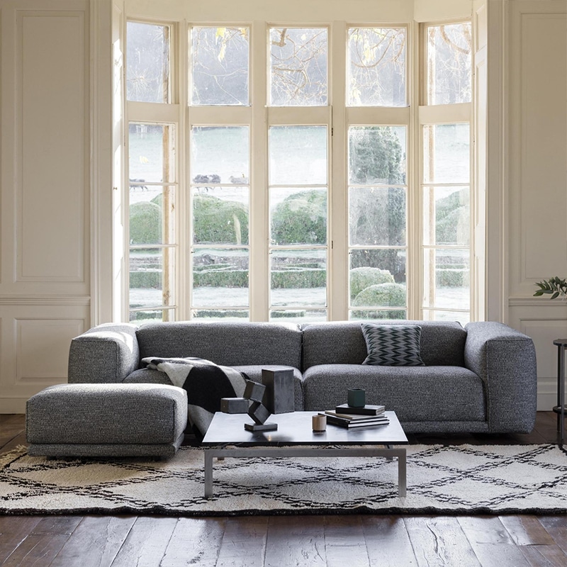 Case Furniture - Kelston Ottoman - Lifestyle image 01 Olson and Baker - Designer & Contemporary Sofas, Furniture - Olson and Baker showcases original designs from authentic, designer brands. Buy contemporary furniture, lighting, storage, sofas & chairs at Olson + Baker.