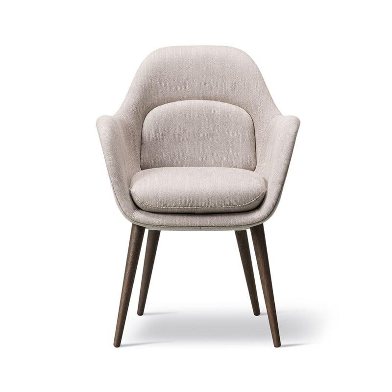 Fredericia Swoon Dining Chair by Space Copenhagen Olson and Baker - Designer & Contemporary Sofas, Furniture - Olson and Baker showcases original designs from authentic, designer brands. Buy contemporary furniture, lighting, storage, sofas & chairs at Olson + Baker.