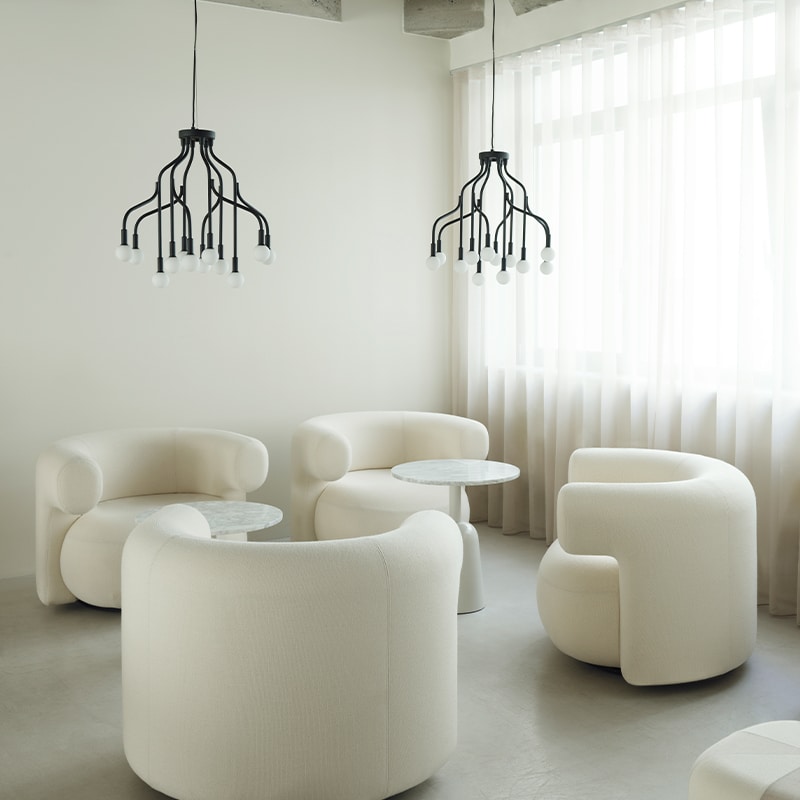 Normann Copenhagen - Burra Lounge - Lifestyle image 03 Olson and Baker - Designer & Contemporary Sofas, Furniture - Olson and Baker showcases original designs from authentic, designer brands. Buy contemporary furniture, lighting, storage, sofas & chairs at Olson + Baker.