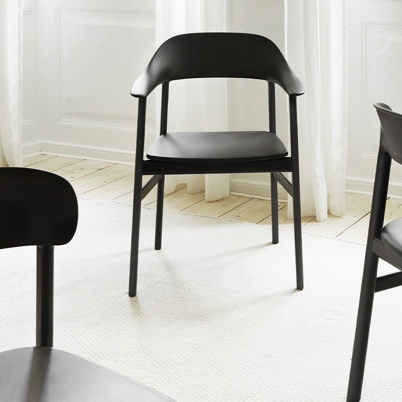 Normann Copenhagen - Herit Armchair - Lifestyle image 02 Olson and Baker - Designer & Contemporary Sofas, Furniture - Olson and Baker showcases original designs from authentic, designer brands. Buy contemporary furniture, lighting, storage, sofas & chairs at Olson + Baker.
