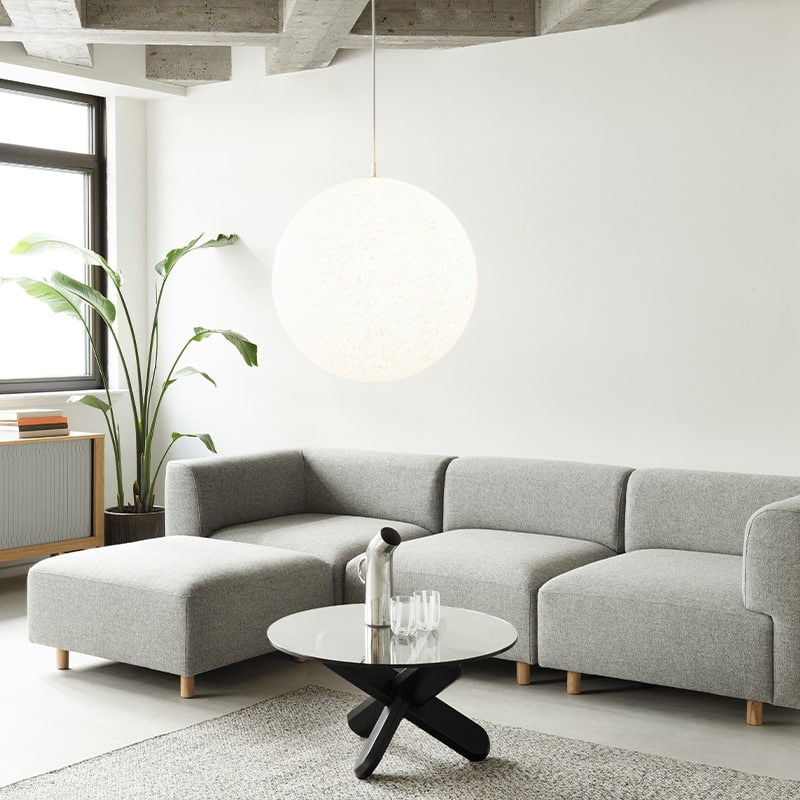 Normann Copenhagen - Pix Pendant Lamp - Lifestyle image 02 Olson and Baker - Designer & Contemporary Sofas, Furniture - Olson and Baker showcases original designs from authentic, designer brands. Buy contemporary furniture, lighting, storage, sofas & chairs at Olson + Baker.