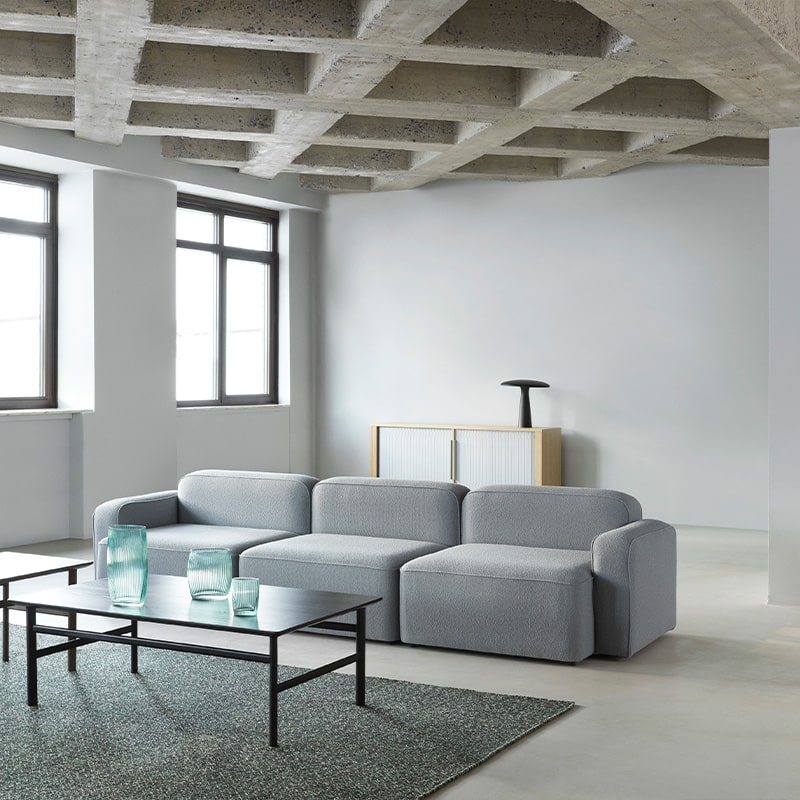 Normann Copenhagen - Rope Sofa Three Seater - Lifestyle image 01 Olson and Baker - Designer & Contemporary Sofas, Furniture - Olson and Baker showcases original designs from authentic, designer brands. Buy contemporary furniture, lighting, storage, sofas & chairs at Olson + Baker.