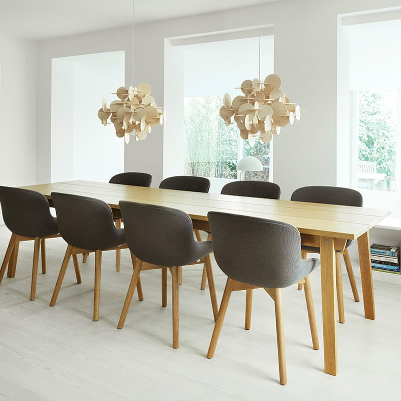 Normann Copenhagen - Slice Table - Lifestyle image 02 Olson and Baker - Designer & Contemporary Sofas, Furniture - Olson and Baker showcases original designs from authentic, designer brands. Buy contemporary furniture, lighting, storage, sofas & chairs at Olson + Baker.