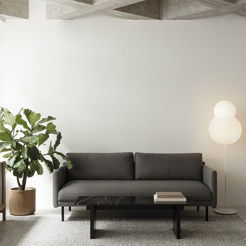Normann Copenhagen - Solid Table - Lifestyle image 01 Olson and Baker - Designer & Contemporary Sofas, Furniture - Olson and Baker showcases original designs from authentic, designer brands. Buy contemporary furniture, lighting, storage, sofas & chairs at Olson + Baker.
