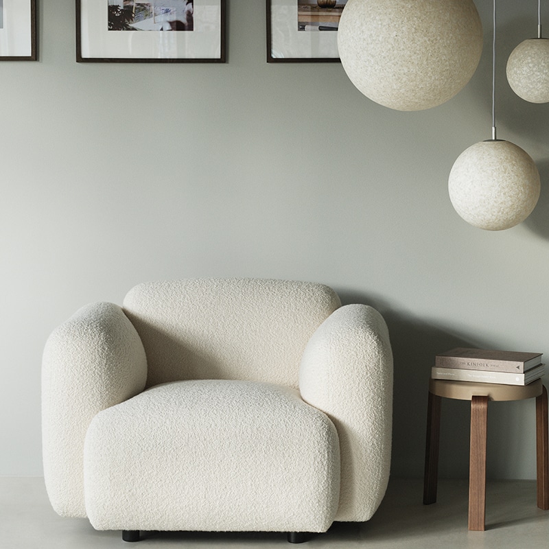 Normann Copenhagen - Swell Armchair - Lifestyle 02 Olson and Baker - Designer & Contemporary Sofas, Furniture - Olson and Baker showcases original designs from authentic, designer brands. Buy contemporary furniture, lighting, storage, sofas & chairs at Olson + Baker.