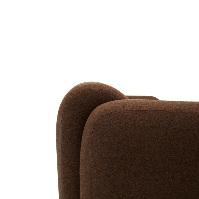 Normann Copenhagen - Swell Sofa Three Seater - Detail 01 Olson and Baker - Designer & Contemporary Sofas, Furniture - Olson and Baker showcases original designs from authentic, designer brands. Buy contemporary furniture, lighting, storage, sofas & chairs at Olson + Baker.