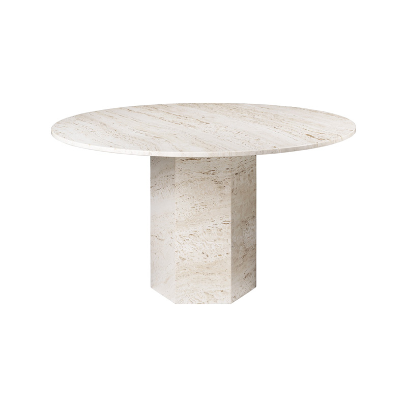 Gubi Epic Dining Table - Round by GamFratesi Olson and Baker - Designer & Contemporary Sofas, Furniture - Olson and Baker showcases original designs from authentic, designer brands. Buy contemporary furniture, lighting, storage, sofas & chairs at Olson + Baker.