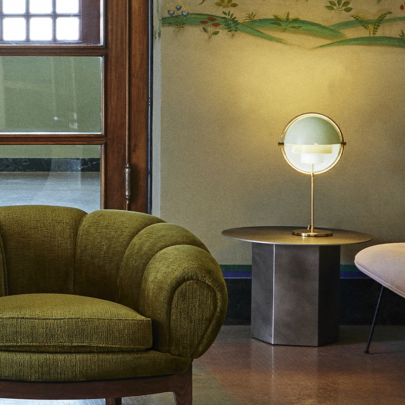 Gubi-Multi-Life-Table-Lamp-lifestyle-000001 Olson and Baker - Designer & Contemporary Sofas, Furniture - Olson and Baker showcases original designs from authentic, designer brands. Buy contemporary furniture, lighting, storage, sofas & chairs at Olson + Baker.