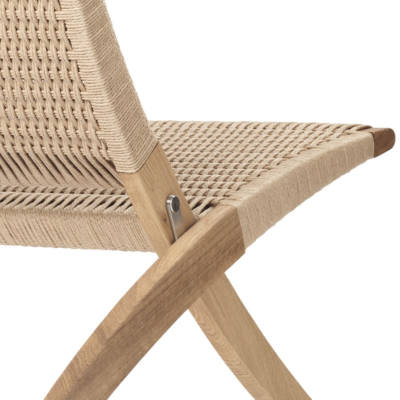 MG501 Cuba Chair by Carl Hansen Oak Oil Papercord Natural Detail Image 01 Olson and Baker - Designer & Contemporary Sofas, Furniture - Olson and Baker showcases original designs from authentic, designer brands. Buy contemporary furniture, lighting, storage, sofas & chairs at Olson + Baker.