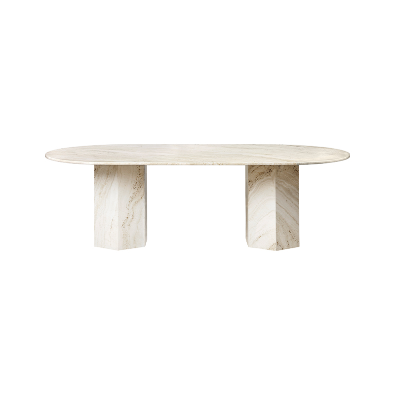 Gubi Epic Dining Table by GamFratesi Olson and Baker - Designer & Contemporary Sofas, Furniture - Olson and Baker showcases original designs from authentic, designer brands. Buy contemporary furniture, lighting, storage, sofas & chairs at Olson + Baker.