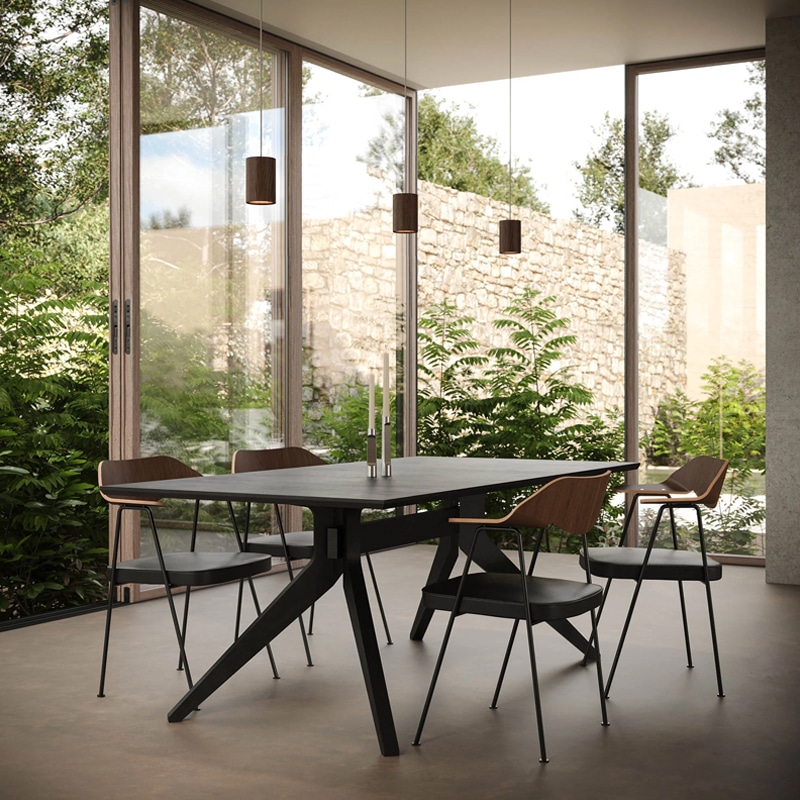 Case Furniture - Cross Dining Table - Lifeshott 00001 Olson and Baker - Designer & Contemporary Sofas, Furniture - Olson and Baker showcases original designs from authentic, designer brands. Buy contemporary furniture, lighting, storage, sofas & chairs at Olson + Baker.