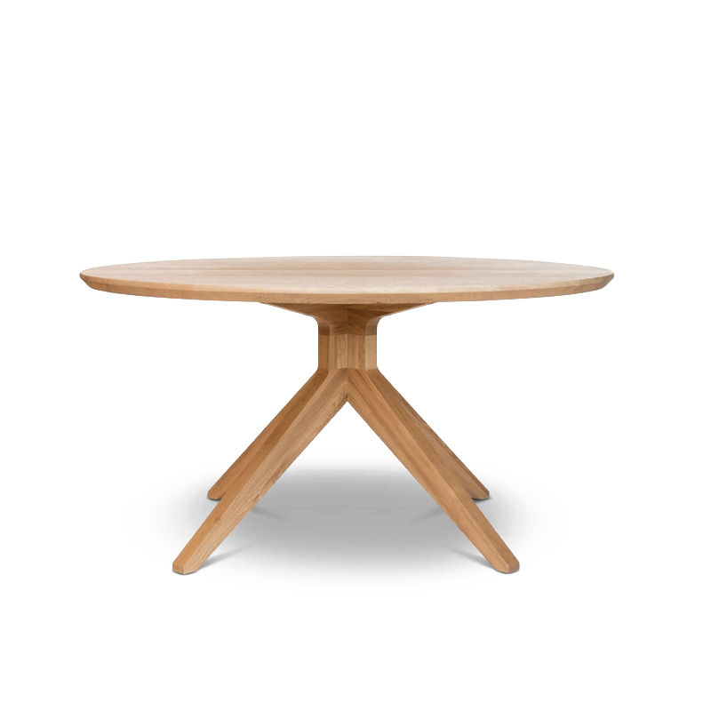 Case Furniture Cross Dining Table Round by Matthew Hilton Olson and Baker - Designer & Contemporary Sofas, Furniture - Olson and Baker showcases original designs from authentic, designer brands. Buy contemporary furniture, lighting, storage, sofas & chairs at Olson + Baker.